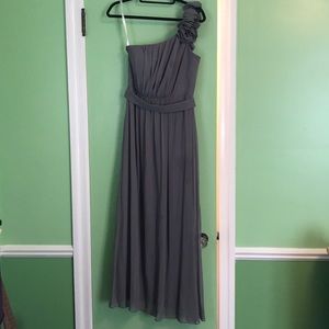 Gray Formal/ Bridesmaid Dress
